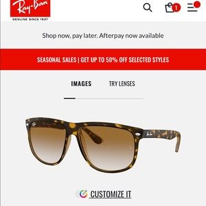 Ray Ban Model: RB4147 Lenses:  Light Brown Gradient  +  Frame:  Tortoise